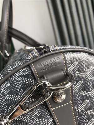 Goyard Boston 45 Bag In Goyardine Canvas & Cervon Calfskin