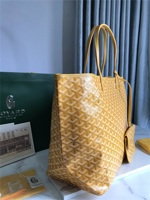 Goyard Saint Louis GM Bag In Goyardine Canvas & Chevroches Calfskin