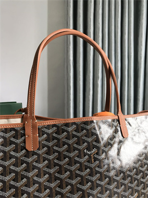Goyard Saint Louis GM Bag In Goyardine Canvas & Chevroches Calfskin