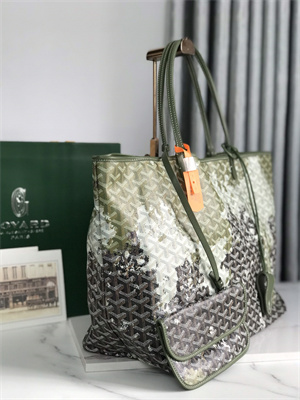 Goyard Saint Louis GM Bag In Goyardine Canvas & Chevroches Calfskin