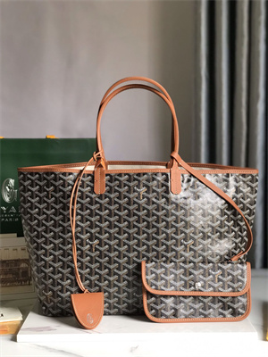 Goyard Saint Louis PM Bag In Goyardine Canvas & Chevroches Calfskin