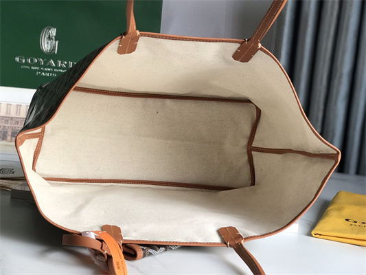 Goyard Saint Louis PM Bag In Goyardine Canvas & Chevroches Calfskin