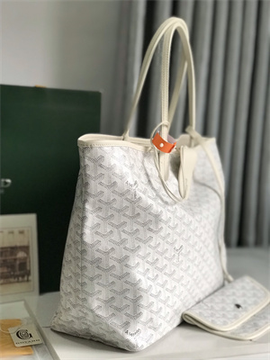 Goyard Saint Louis PM Bag In Goyardine Canvas & Chevroches Calfskin