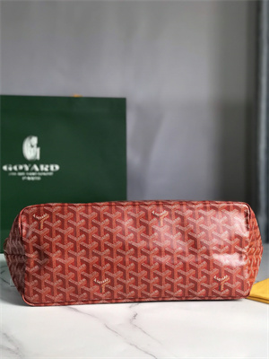 Goyard Saint Louis PM Bag In Goyardine Canvas & Chevroches Calfskin