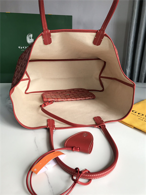 Goyard Saint Louis PM Bag In Goyardine Canvas & Chevroches Calfskin