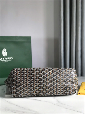 Goyard Saint Louis PM Bag In Goyardine Canvas & Chevroches Calfskin