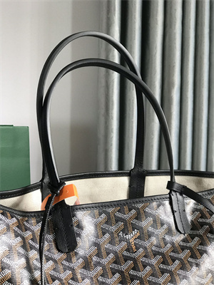 Goyard Saint Louis PM Bag In Goyardine Canvas & Chevroches Calfskin
