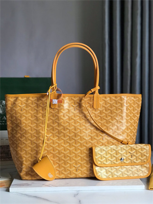 Goyard Saint Louis PM Bag In Goyardine Canvas & Chevroches Calfskin
