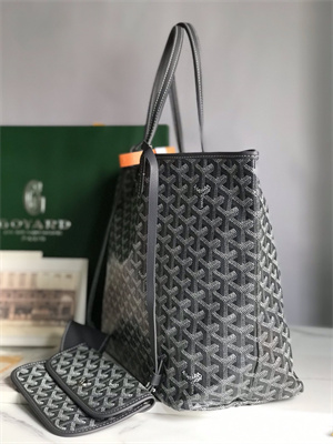 Goyard Saint Louis PM Bag In Goyardine Canvas & Chevroches Calfskin