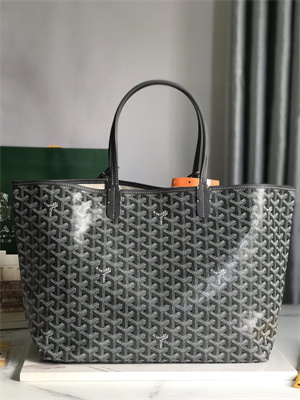 Goyard Saint Louis PM Bag In Goyardine Canvas & Chevroches Calfskin