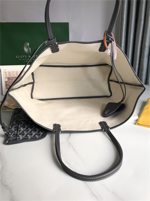 Goyard Saint Louis PM Bag In Goyardine Canvas & Chevroches Calfskin