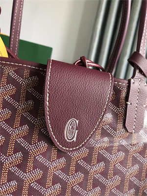 Goyard Saint Louis PM Bag In Goyardine Canvas & Chevroches Calfskin