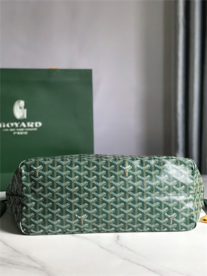 Goyard Saint Louis PM Bag In Goyardine Canvas & Chevroches Calfskin