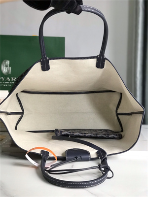 Goyard Saint Louis PM Bag In Goyardine Canvas & Chevroches Calfskin