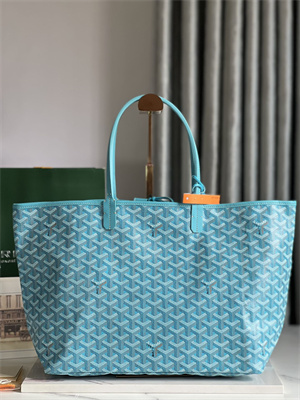 Goyard Saint Louis PM Bag In Goyardine Canvas & Chevroches Calfskin