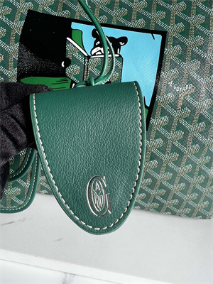 Goyard Saint Louis PM Bag In Goyardine Canvas & Chevroches Calfskin