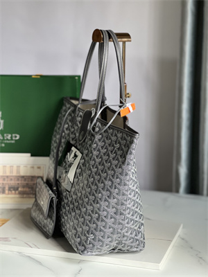 Goyard Saint Louis PM Bag In Goyardine Canvas & Chevroches Calfskin