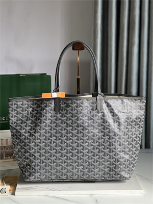 Goyard Saint Louis PM Bag In Goyardine Canvas & Chevroches Calfskin