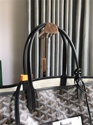 Goyard Saint Louis PM Bag In Goyardine Canvas & Chevroches Calfskin