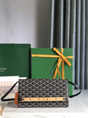 Goyard Monte-Carlo PM Clutch Goyardine Canvas & Cervon Calfskin
