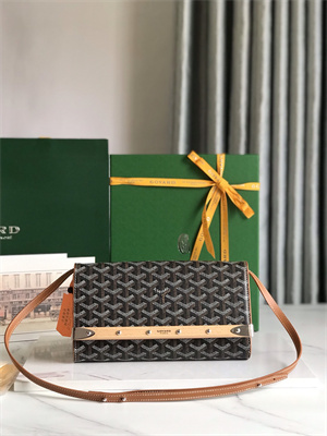 Goyard Monte-Carlo PM Clutch Goyardine Canvas & Cervon Calfskin