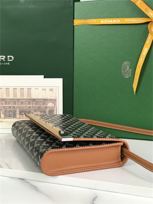 Goyard Monte-Carlo PM Clutch Goyardine Canvas & Cervon Calfskin