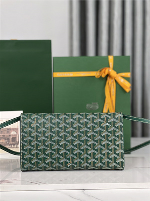 Goyard Monte-Carlo PM Clutch Goyardine Canvas & Cervon Calfskin