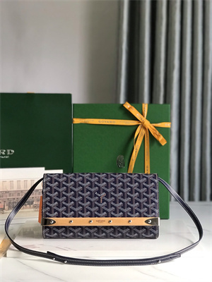 Goyard Monte-Carlo PM Clutch Goyardine Canvas & Cervon Calfskin