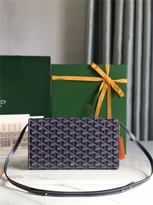Goyard Monte-Carlo PM Clutch Goyardine Canvas & Cervon Calfskin