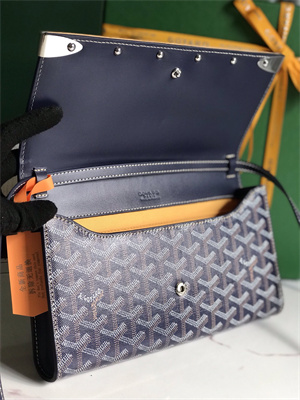 Goyard Monte-Carlo PM Clutch Goyardine Canvas & Cervon Calfskin