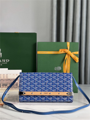 Goyard Monte-Carlo PM Clutch Goyardine Canvas & Cervon Calfskin