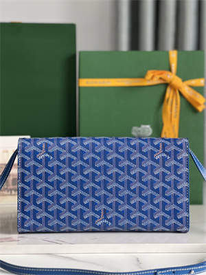 Goyard Monte-Carlo PM Clutch Goyardine Canvas & Cervon Calfskin