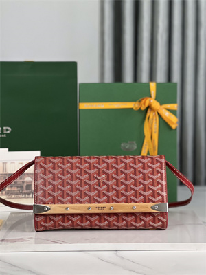 Goyard Monte-Carlo PM Clutch Goyardine Canvas & Cervon Calfskin