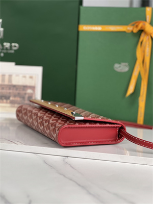 Goyard Monte-Carlo PM Clutch Goyardine Canvas & Cervon Calfskin