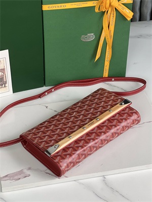 Goyard Monte-Carlo PM Clutch Goyardine Canvas & Cervon Calfskin
