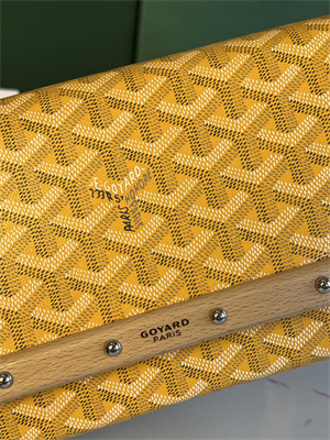 Goyard Monte-Carlo PM Clutch Goyardine Canvas & Cervon Calfskin
