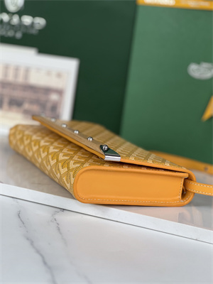 Goyard Monte-Carlo PM Clutch Goyardine Canvas & Cervon Calfskin