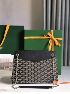 Goyard Rouette Structure PM Bag In Goyardine Canvas & Chevroches Calfskin