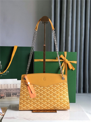 Goyard Rouette Structure PM Bag In Goyardine Canvas & Chevroches Calfskin