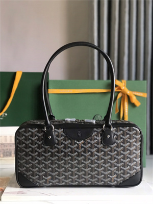 Goyard Saint Martin Handbag In Goyardine Canvas & Chevroches Calfskin