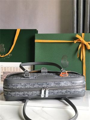 Goyard Saint Martin Handbag In Goyardine Canvas & Chevroches Calfskin