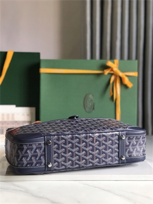 Goyard Saint Martin Handbag In Goyardine Canvas & Chevroches Calfskin