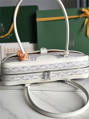 Goyard Saint Martin Handbag In Goyardine Canvas & Chevroches Calfskin