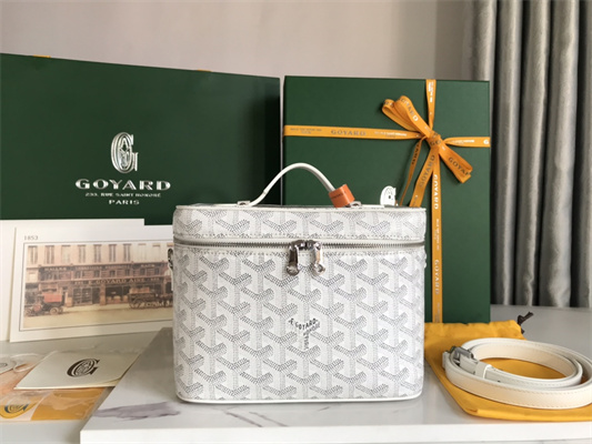 Goyard Muse Vanity Case In Goyardine Canvas & Cervon Calfskin