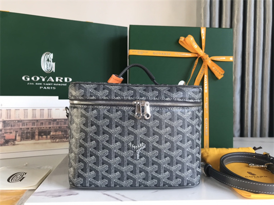 Goyard Muse Vanity Case In Goyardine Canvas & Cervon Calfskin