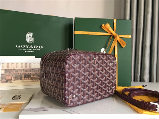 Goyard Muse Vanity Case In Goyardine Canvas & Cervon Calfskin