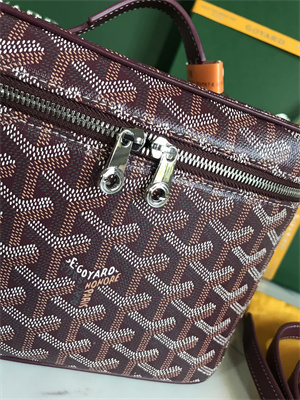 Goyard Muse Vanity Case In Goyardine Canvas & Cervon Calfskin