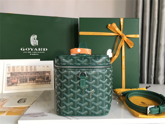 Goyard Muse Vanity Case In Goyardine Canvas & Cervon Calfskin