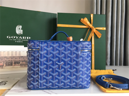 Goyard Muse Vanity Case In Goyardine Canvas & Cervon Calfskin