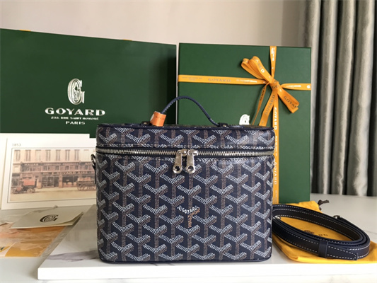 Goyard Muse Vanity Case In Goyardine Canvas & Cervon Calfskin